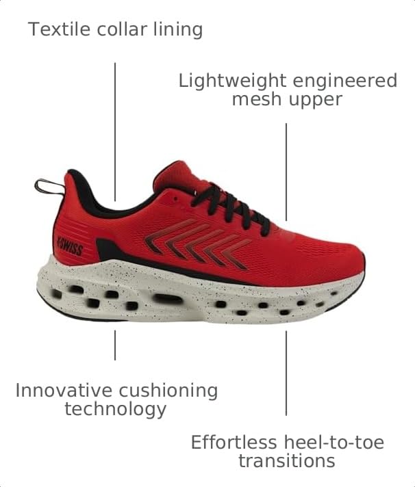 K-Swiss Men's Melrose Tubes Lite Sneaker, Oyster Mushroom/Mars Red/Black, 7 M