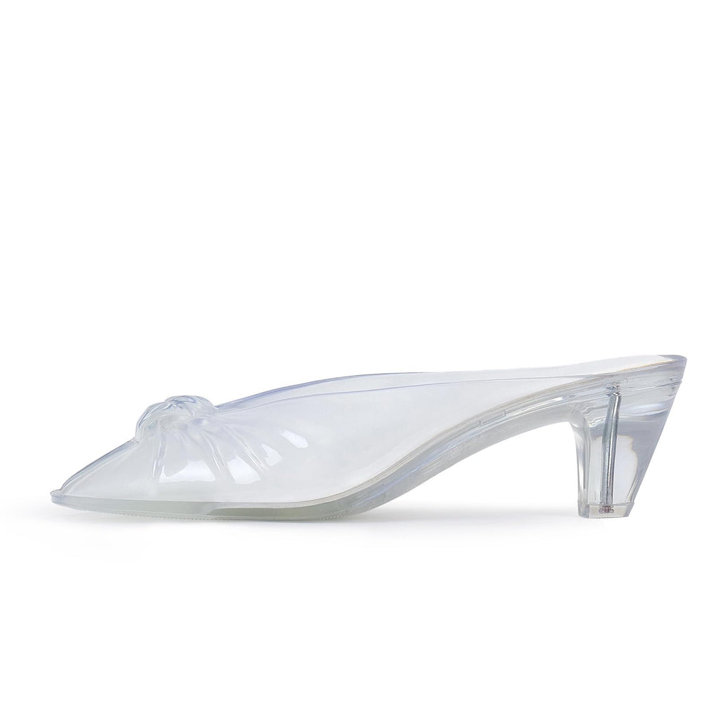RJYLP Jelly Sandals for Women Clear Sandals Jelly Shoes Women Kitten Heel Mules Open Toe Slide Pumps Dress Shoes Beach Summer Sandal Cute Comfortable