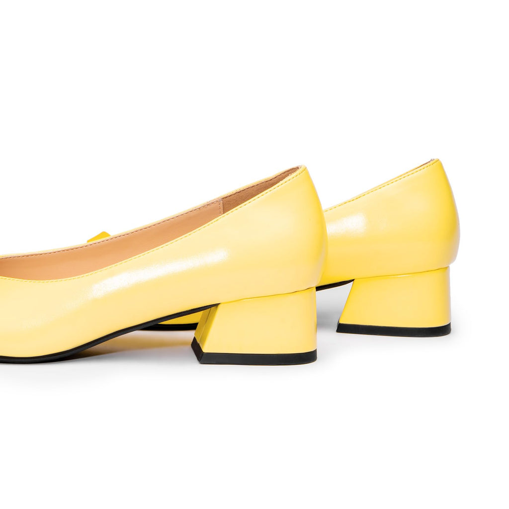 C.Paravano Women's Pumps | Chunky Block Heel & Square Toe | Dressy Casual