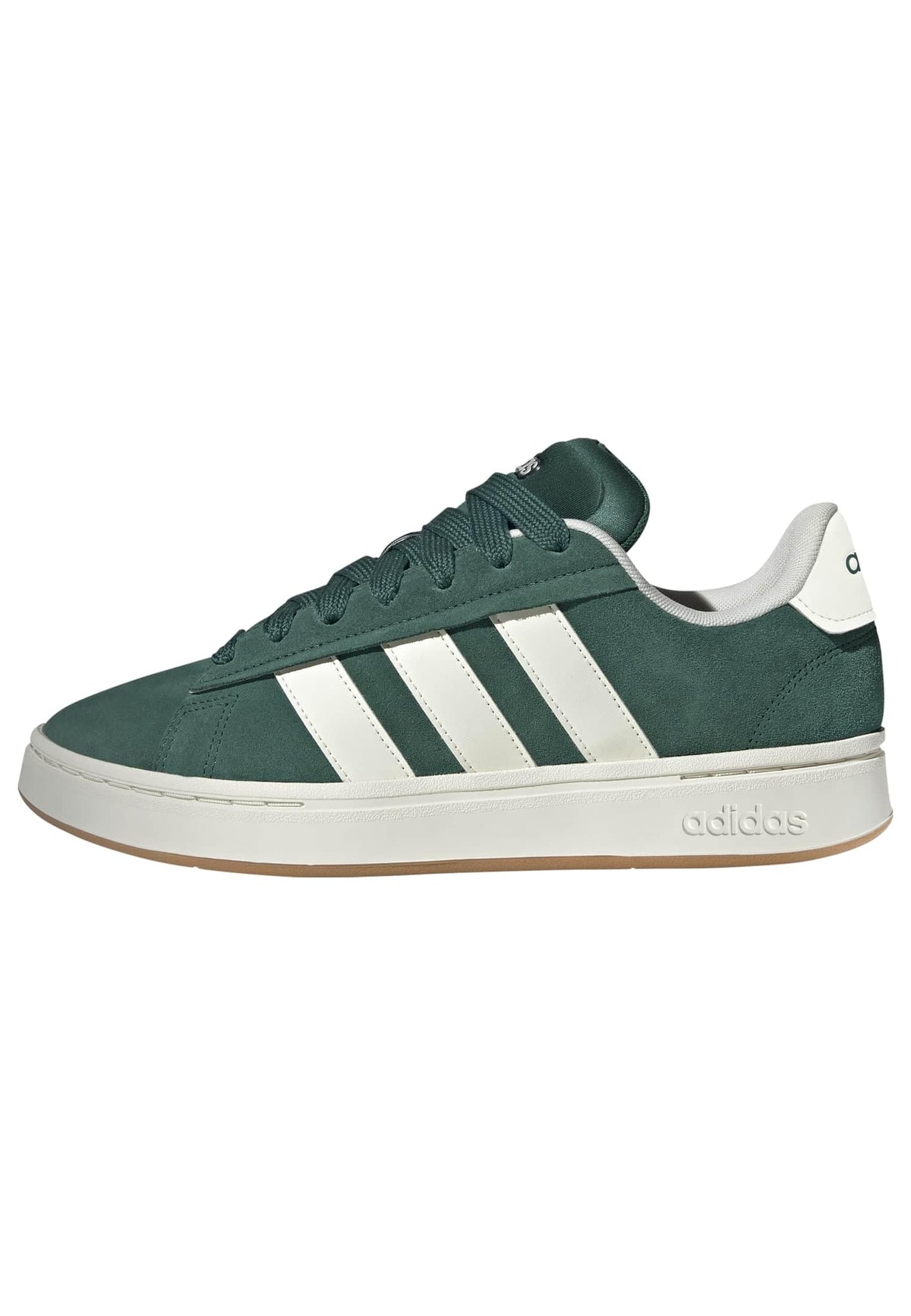 Adidas Men's Grand Court Alpha, Collegiate Green/Off White/Gum, 10.5