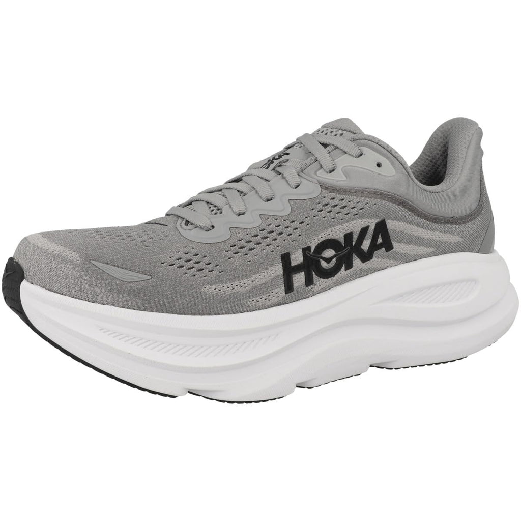 Hoka Mens Bondi 9 Galactic Grey/Stellar Grey 9.5 Medium