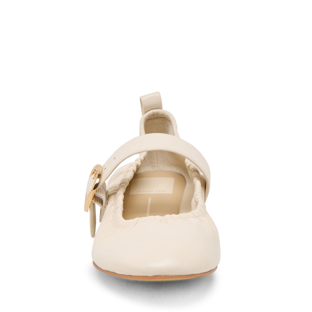 Dolce Vita Women's Caely Ballet Flat, Bone, 8.5