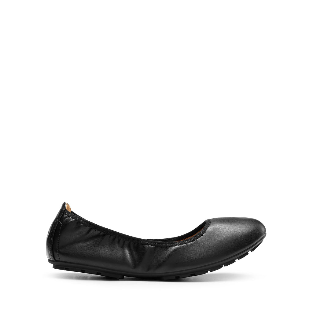 DREAM PAIRS Women Ballet Dressy Foldable Flats,Black,8