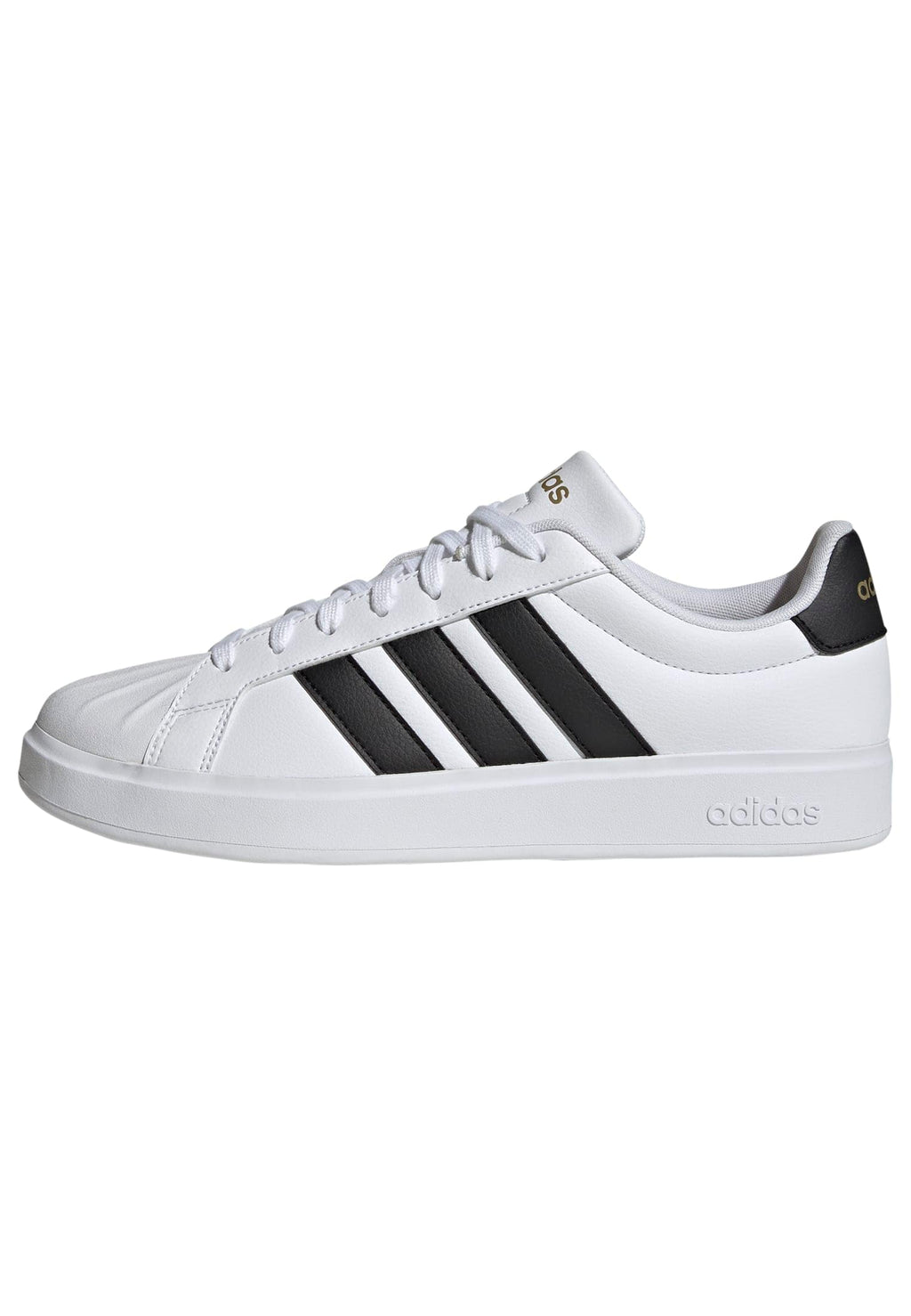 adidas Men's Streetalk, White/Black/Gold Metallic, 10.5