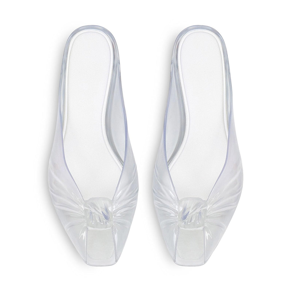 RJYLP Jelly Sandals for Women Clear Sandals Jelly Shoes Women Kitten Heel Mules Open Toe Slide Pumps Dress Shoes Beach Summer Sandal Cute Comfortable