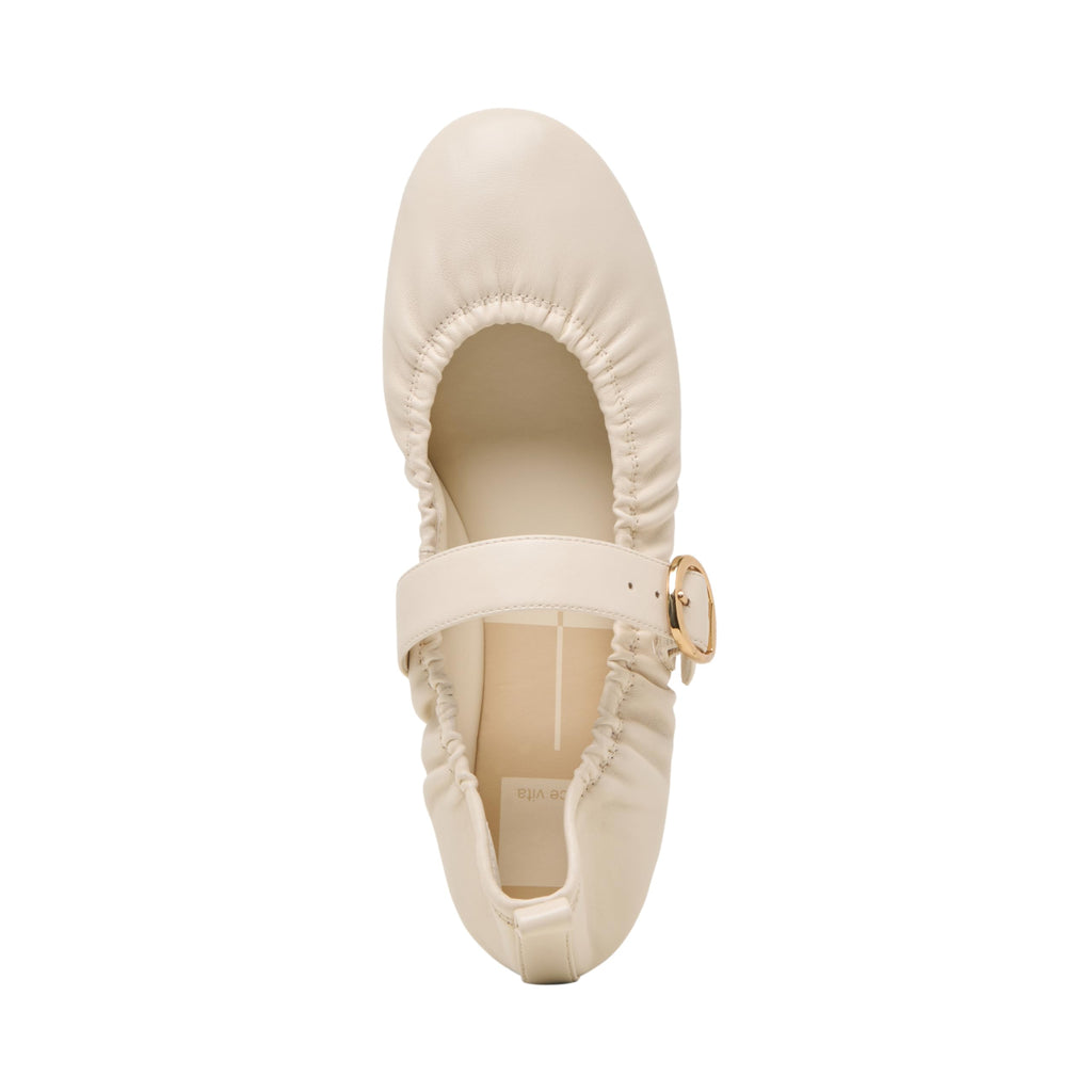 Dolce Vita Women's Caely Ballet Flat, Bone, 8.5