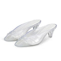 RJYLP Jelly Sandals for Women Clear Sandals Jelly Shoes Women Kitten Heel Mules Open Toe Slide Pumps Dress Shoes Beach Summer Sandal Cute Comfortable