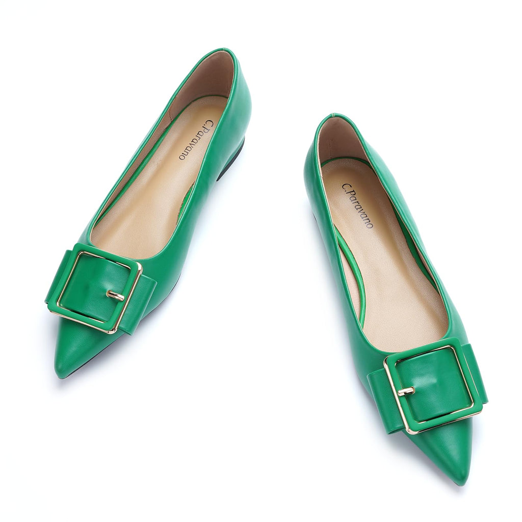 C.Paravano Womens Flats | Pointed Toe Shoes | Ballet Flats | Office Casual