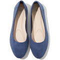Shupua Flats for Women Round Toe Ballet Flats Work Shoes, Navy, Size 11