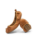 DREAM PAIRS Women's Foldable Bowknot Ballet Flats,Brown,8