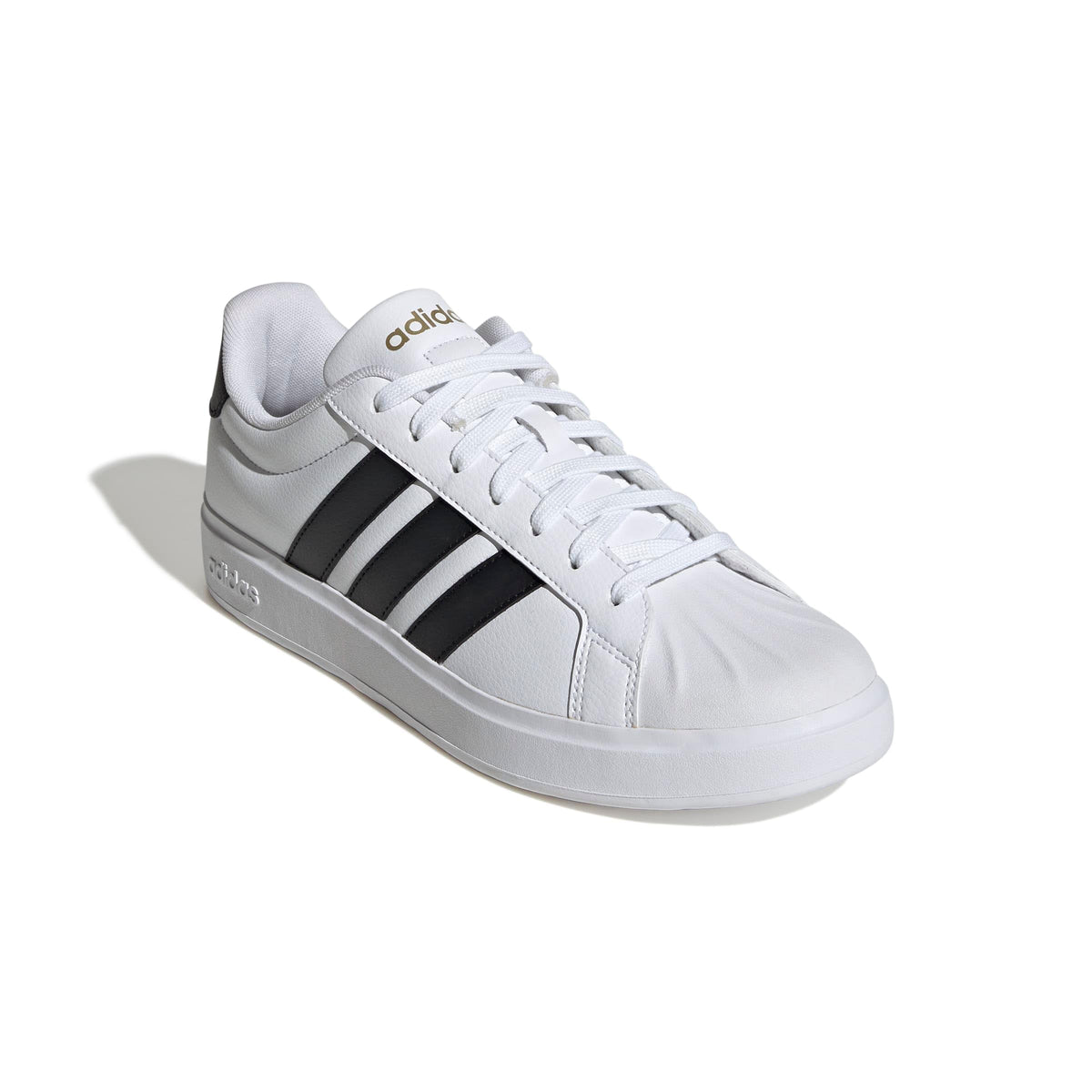 adidas Men's Streetalk, White/Black/Gold Metallic, 10.5