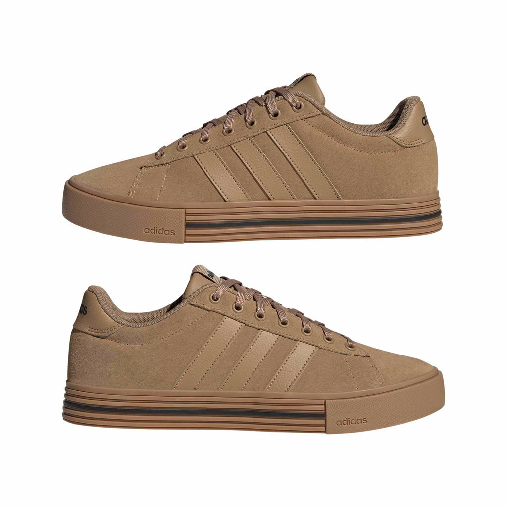 adidas Unisex-Adult Daily 4.0, Cardboard/Gum/Black, 10.5