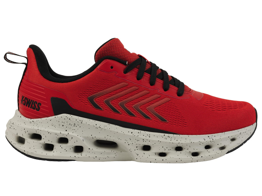 K-Swiss Men's Melrose Tubes Lite Sneaker, Oyster Mushroom/Mars Red/Black, 7 M