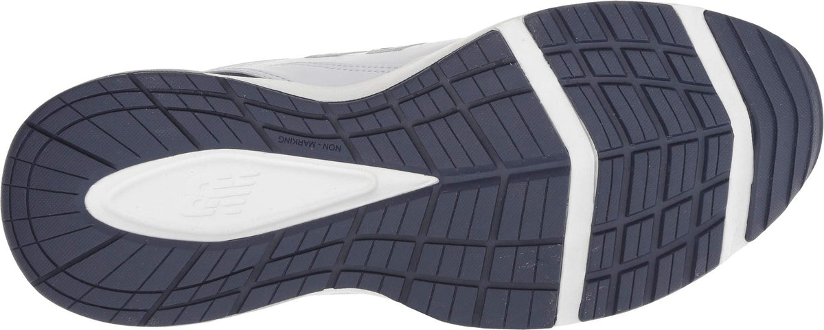 New Balance Men's 608 V5 Casual Comfort Cross Trainer, White/Navy, 10.5 Wide