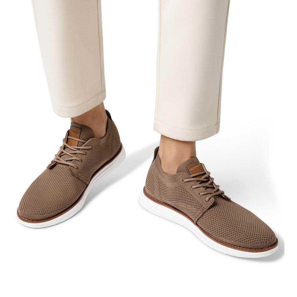 Bruno Marc Men's KnitFlex Breeze Casual Dress Sneakers,Light/Brown,11