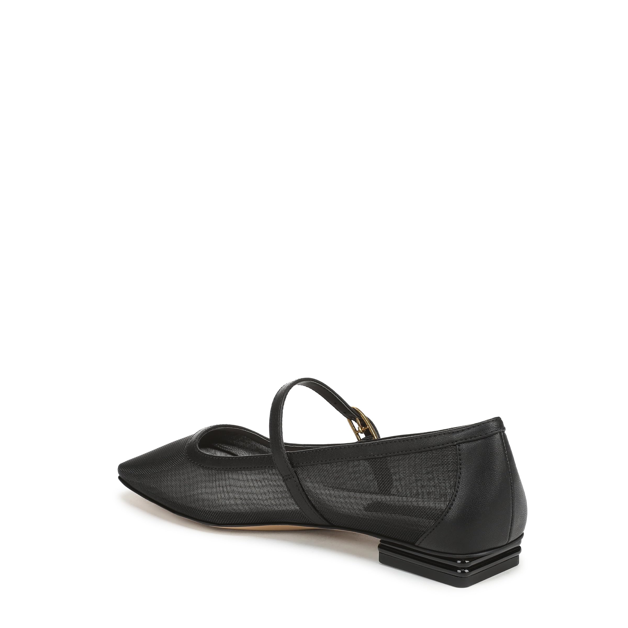 Franco Sarto Women's Tinsley Mary Jane Flat Black Mesh 8.5 M