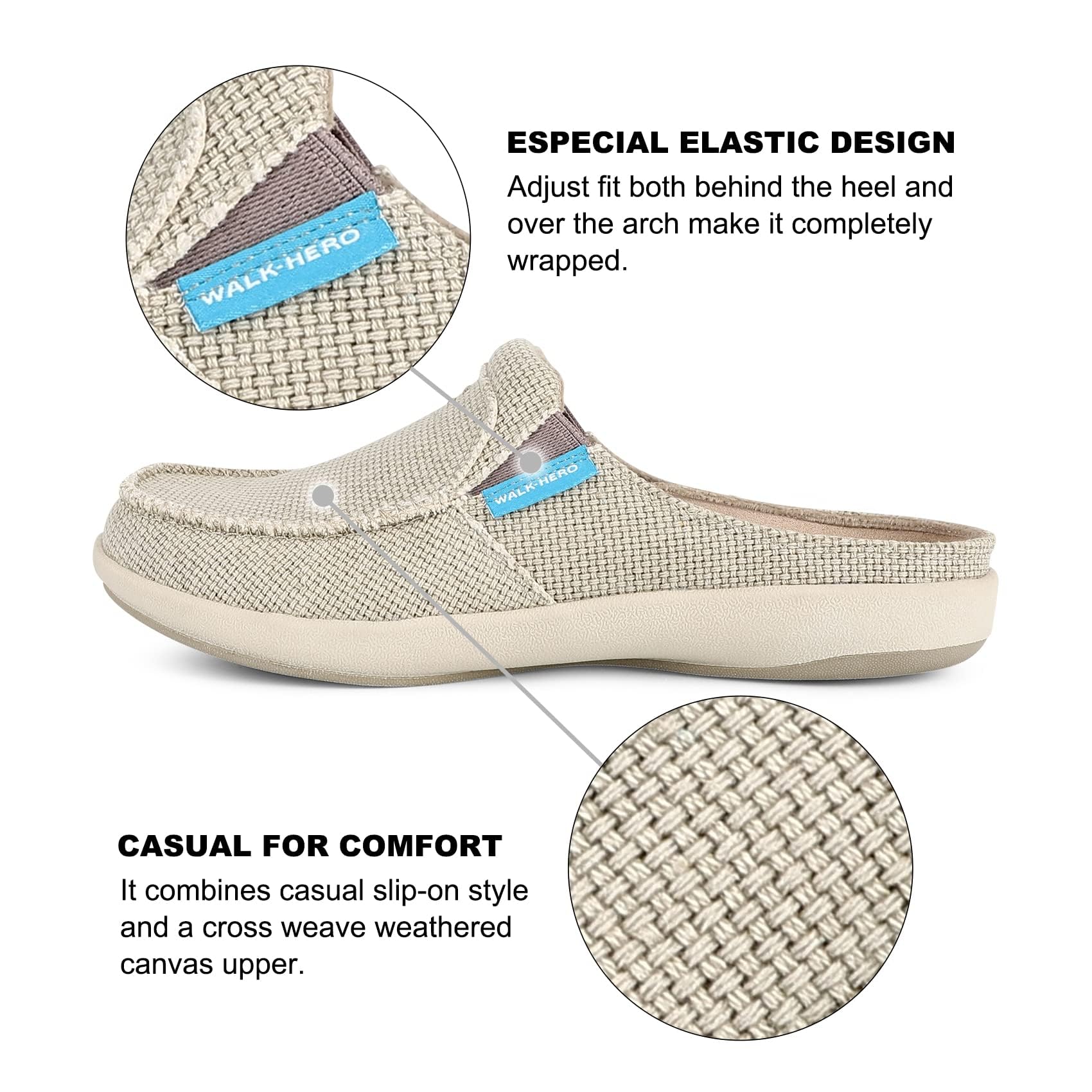 Orthopedic Slippers for Women with Arch Support, Relieve Plantar Fasciitis