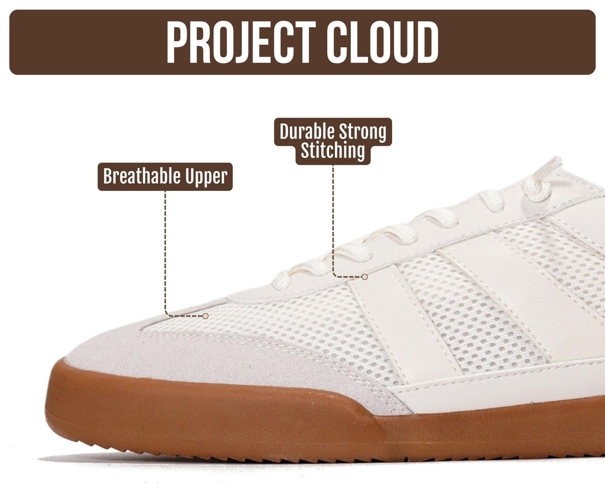 Project Cloud Mens Genuine Leather Slip-On Casual Sneakers (His Verdy)