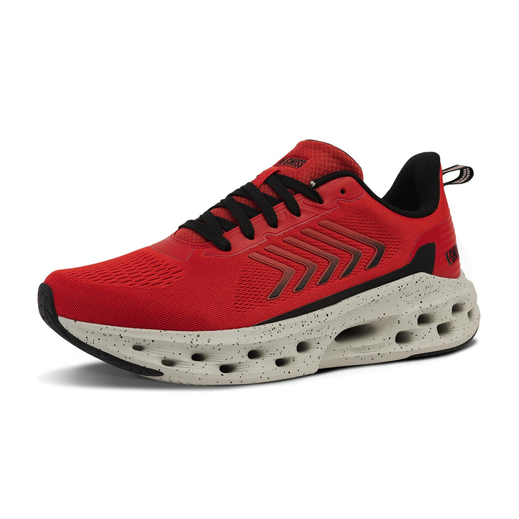 K-Swiss Men's Melrose Tubes Lite Sneaker, Oyster Mushroom/Mars Red/Black, 7 M