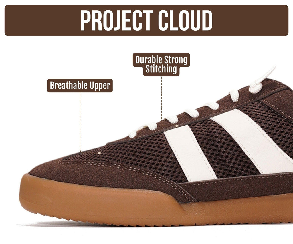Project Cloud Mens Genuine Leather Slip-On Casual Sneakers (His Verdy)