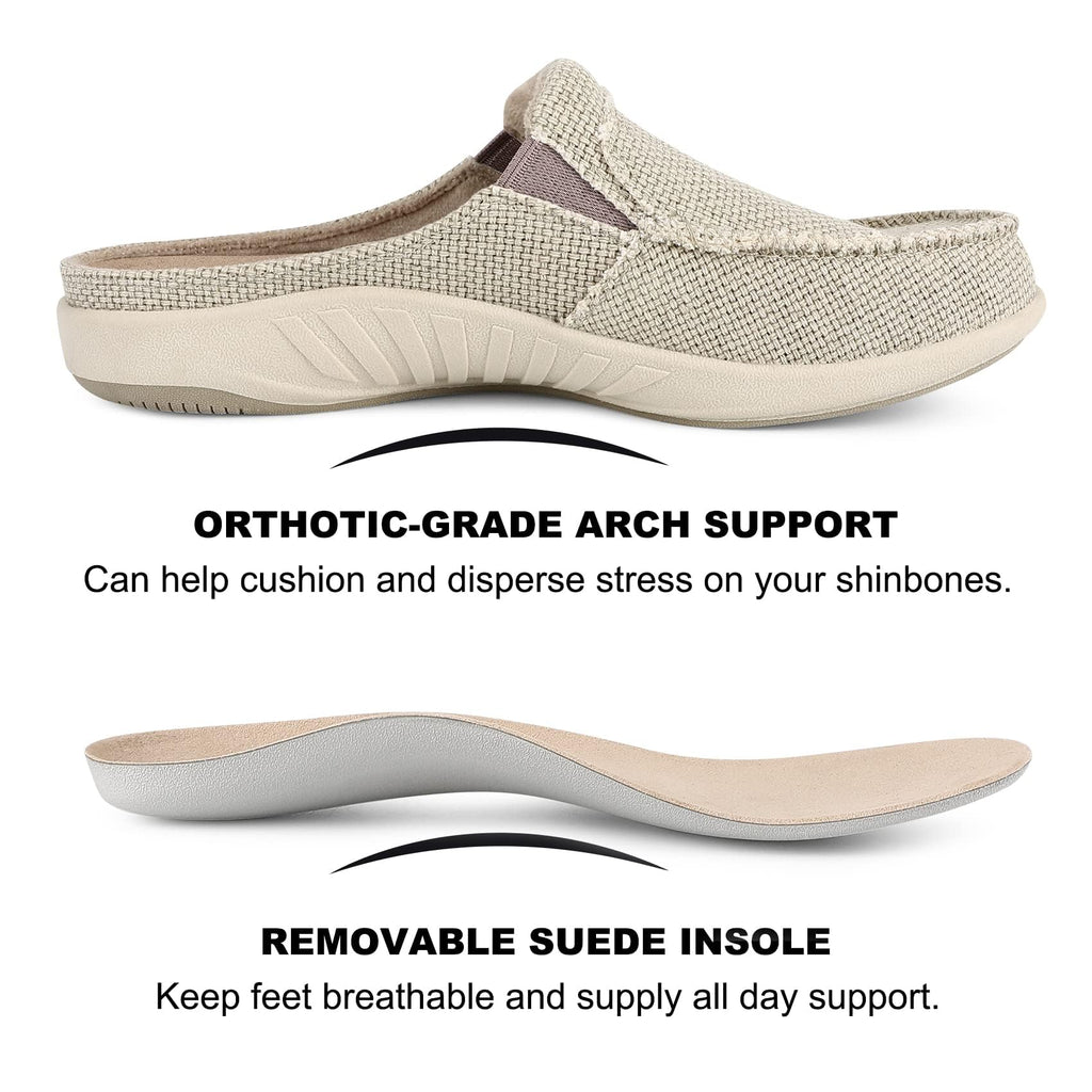 Orthopedic Slippers for Women with Arch Support, Relieve Plantar Fasciitis