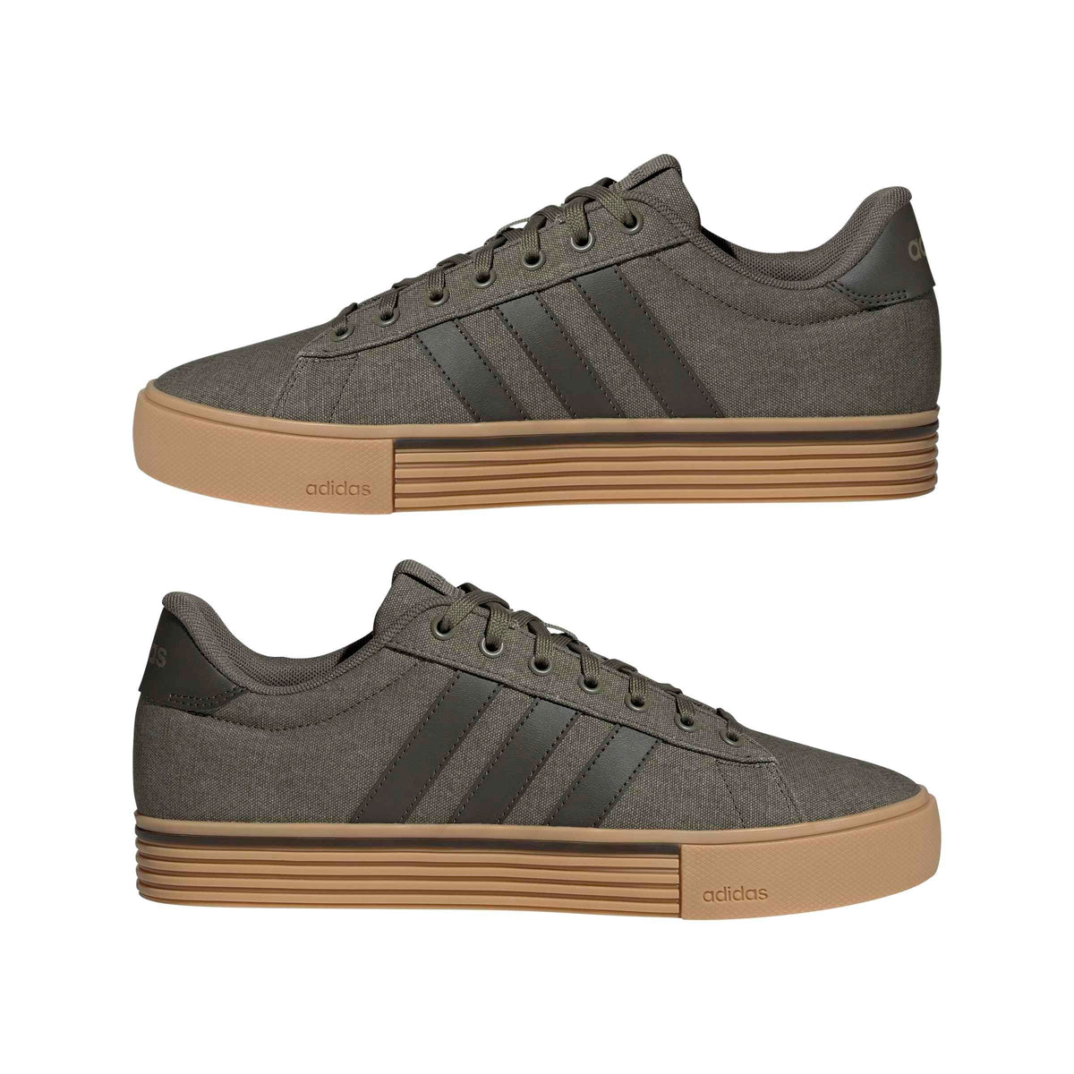 adidas Men's Daily 4.0, Olive Strata/Shadow Olive/Gum, 10.5