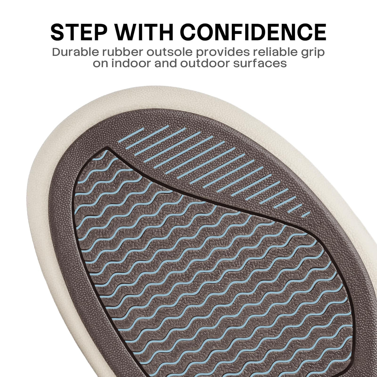 Mens Slippers with Arch Support, House Shoes for Men with Anti-Slip Sole