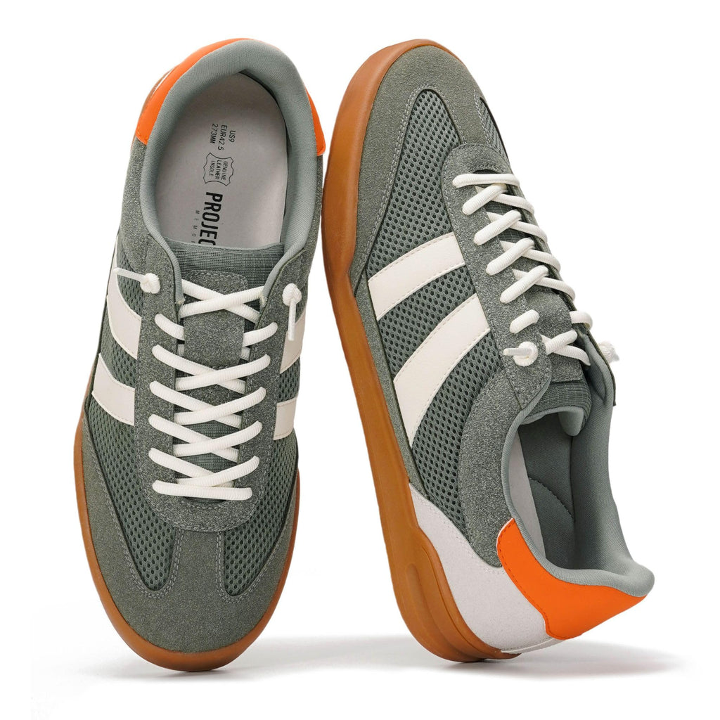 Project Cloud Mens Genuine Leather Slip-On Casual Sneakers (His Verdy)