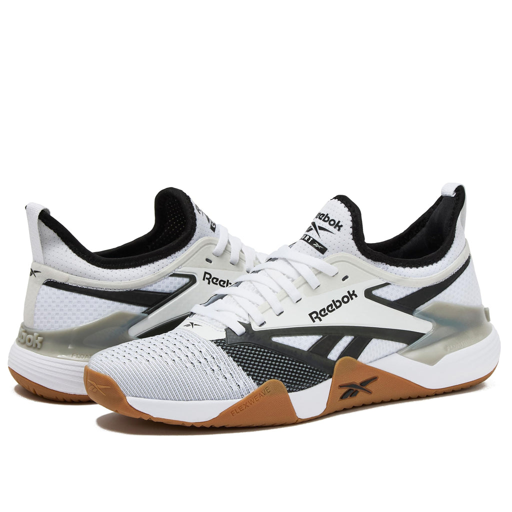 Reebok Nano Court Sport Men's Pickleball or Tennis Shoes for Men, White/Black/Grey 1, 10