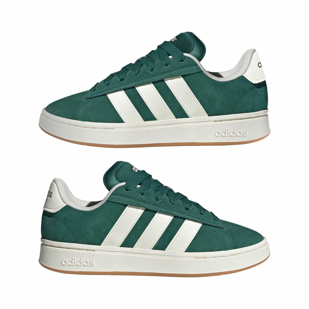 Adidas Men's Grand Court Alpha, Collegiate Green/Off White/Gum, 10.5