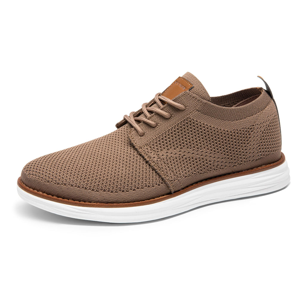 Bruno Marc Men's KnitFlex Breeze Casual Dress Sneakers,Light/Brown,11