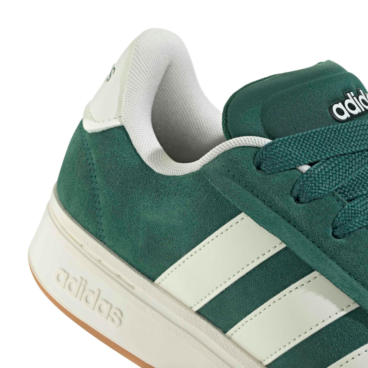 Adidas Men's Grand Court Alpha, Collegiate Green/Off White/Gum, 10.5