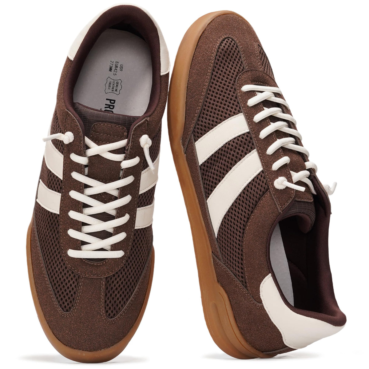Project Cloud Mens Genuine Leather Slip-On Casual Sneakers (His Verdy)