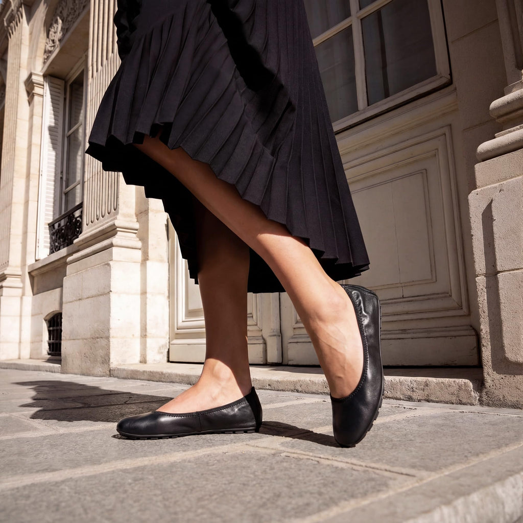 DREAM PAIRS Women Ballet Dressy Foldable Flats,Black,8